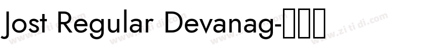Jost Regular Devanag字体转换